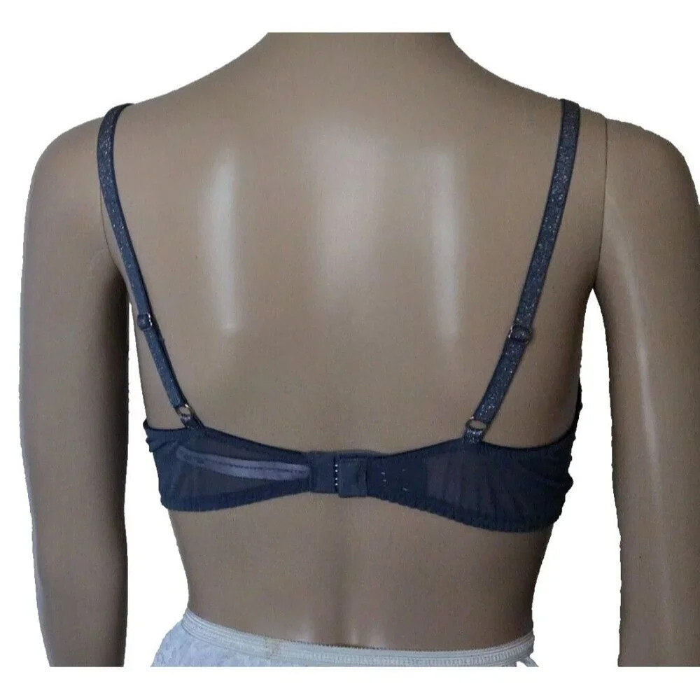 Victoria’s Secret Dream Angels Lightly Lined Demi Bra lace pewter Size 36B - Picture 4 of 6